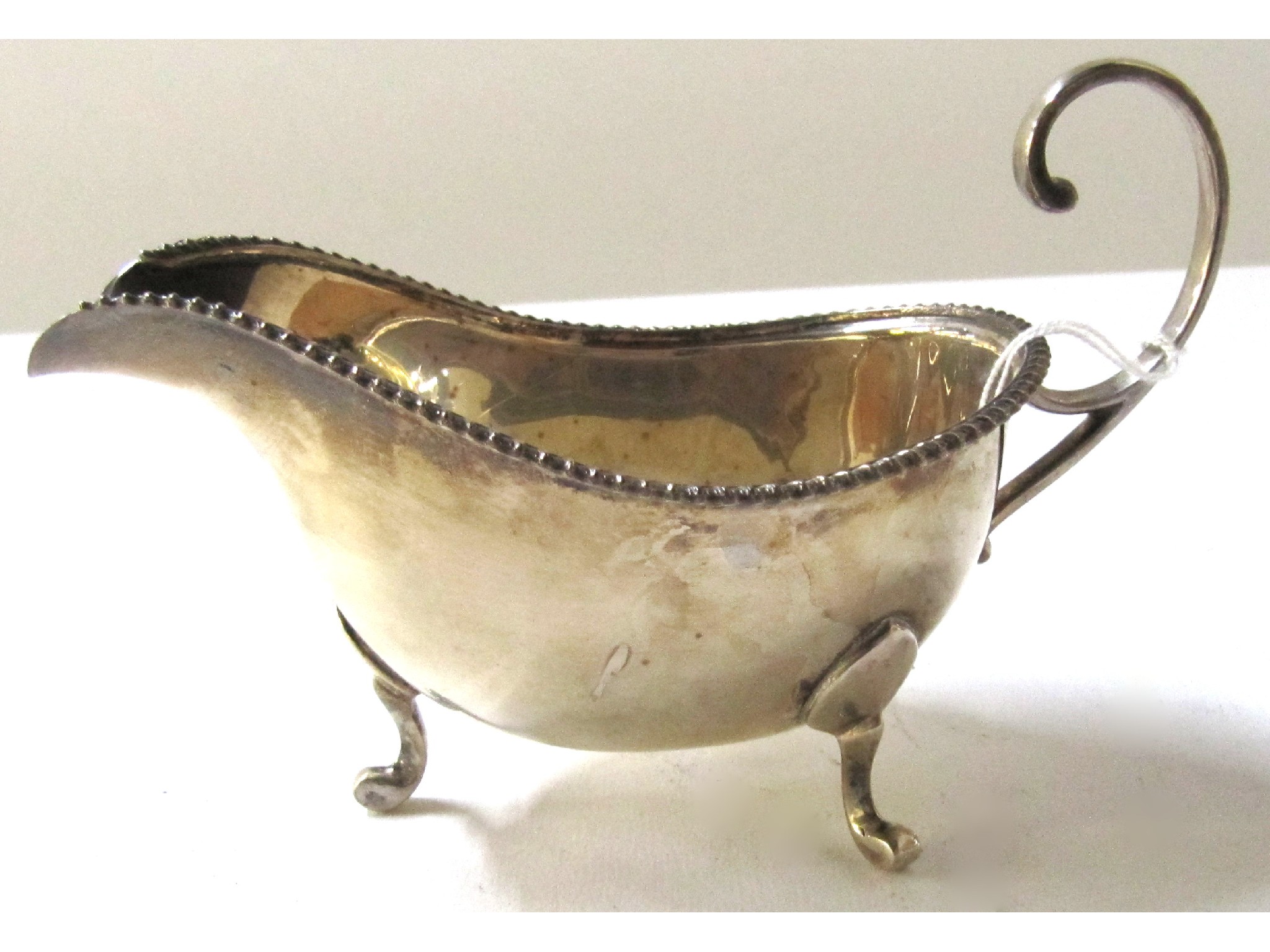 Appraisal: A silver sauceboat Chester