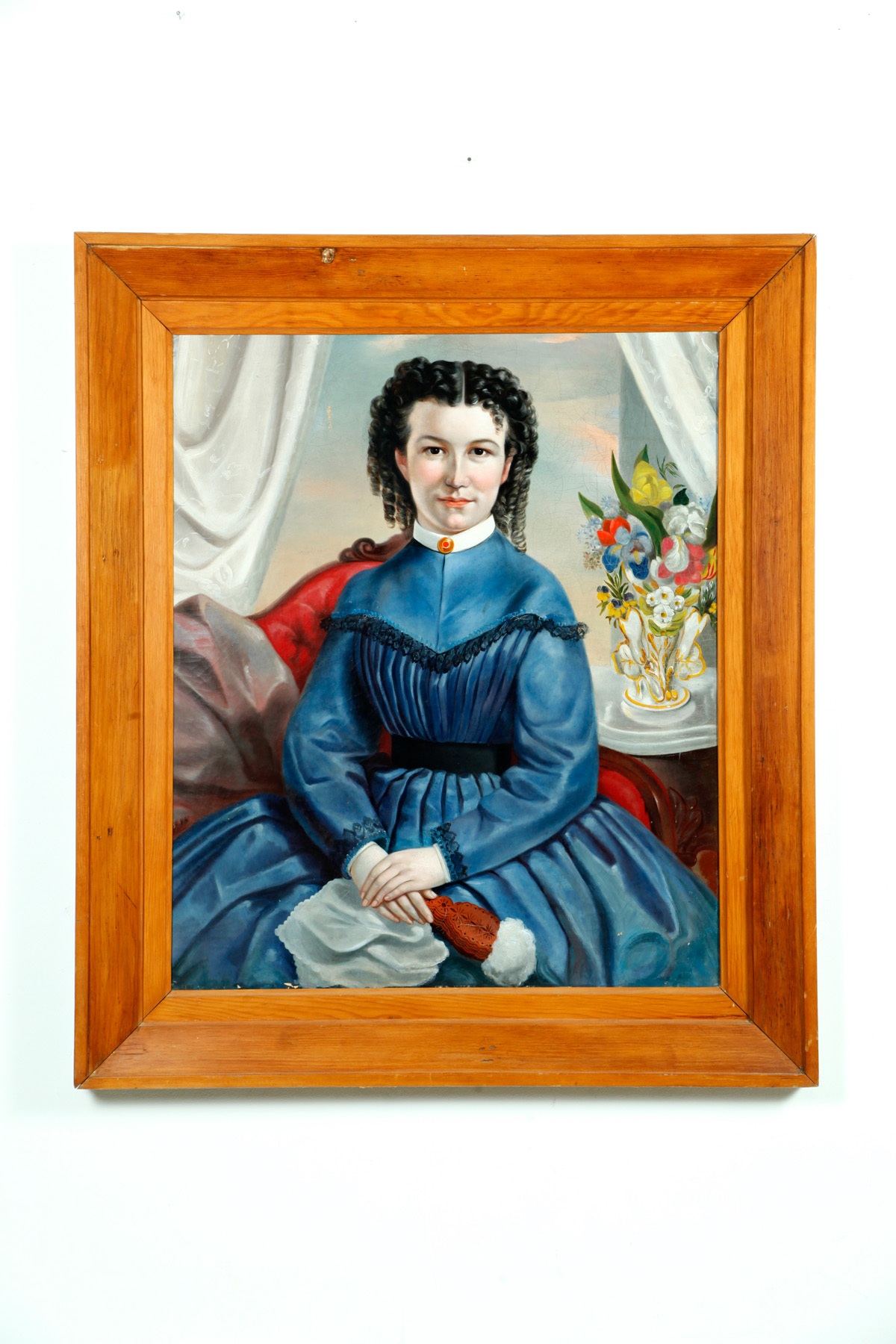 Appraisal: PORTRAIT OF A WOMAN AMERICAN SCHOOL ND HALF- TH CENTURY