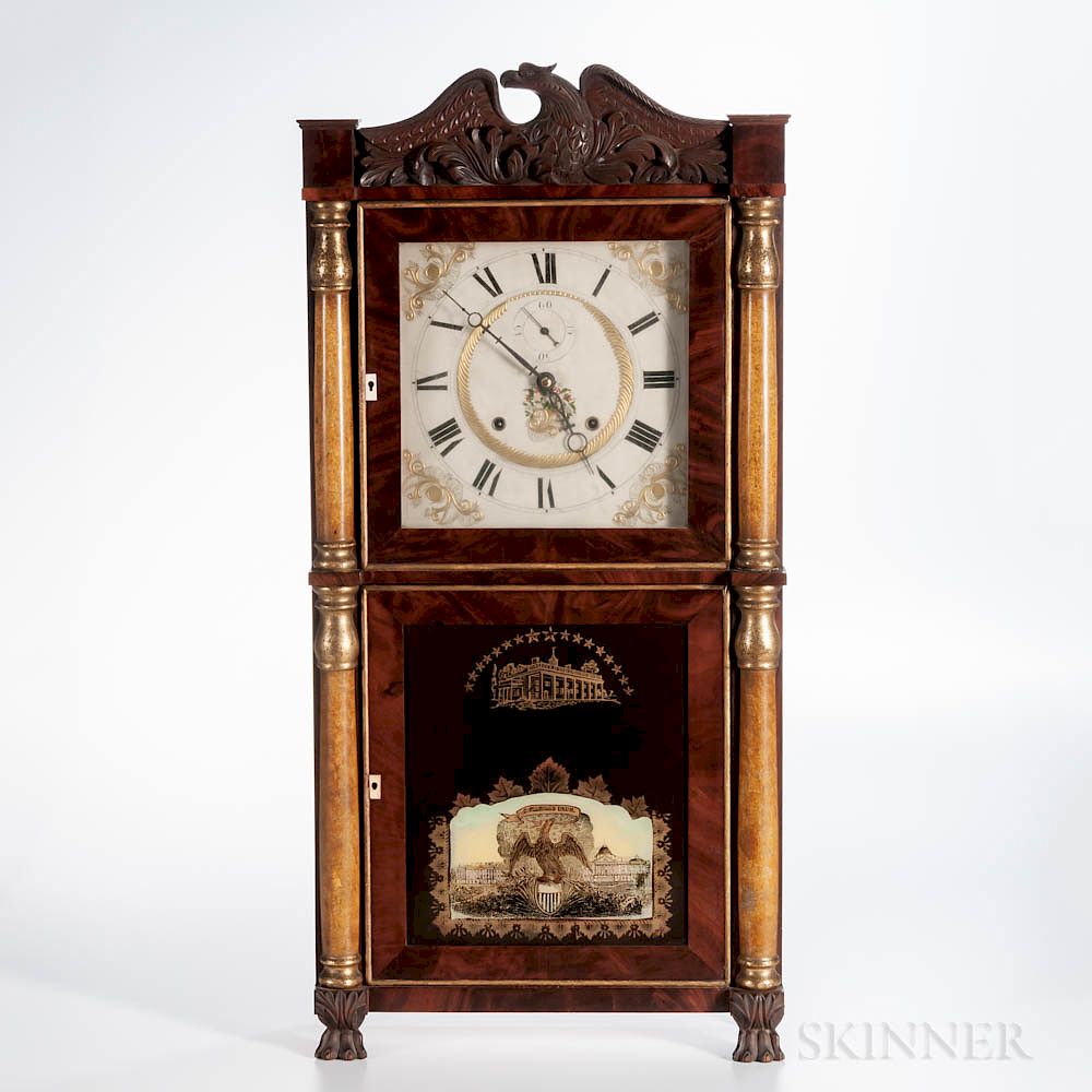 Appraisal: E Terry and Sons Eight-day Shelf Clock E Terry and