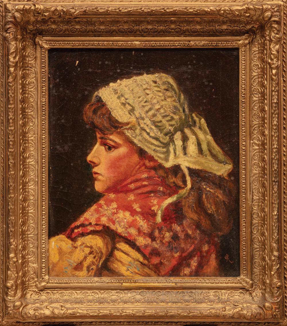 Appraisal: Attributed to Charles Sillem Lidderdale British - Girl with Kerchief