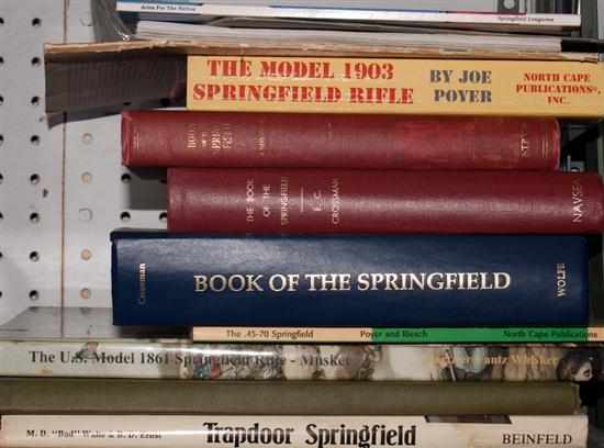 Appraisal: Thirteen books and pamphlets concerning Springfield arms including ''The Book