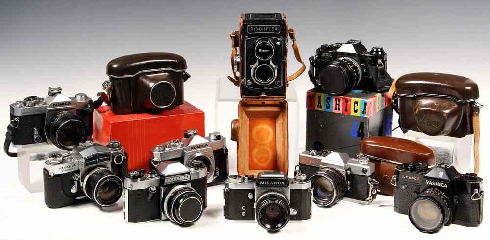 Appraisal: COLLECTION CAMERAS PLUS VIDEO - Including Richoflex Seikosha-MXL w Rikenon