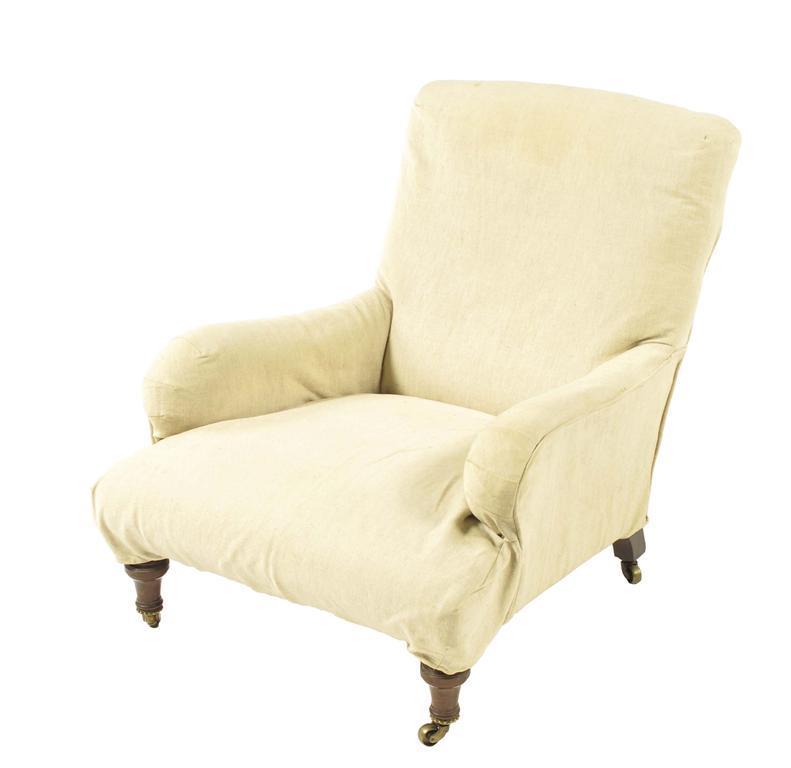 Appraisal: Holland amp Sons A late Victorian easy armchair