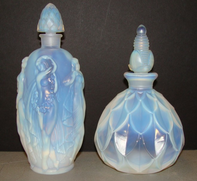 Appraisal: Group of Two Sabino Art Glass