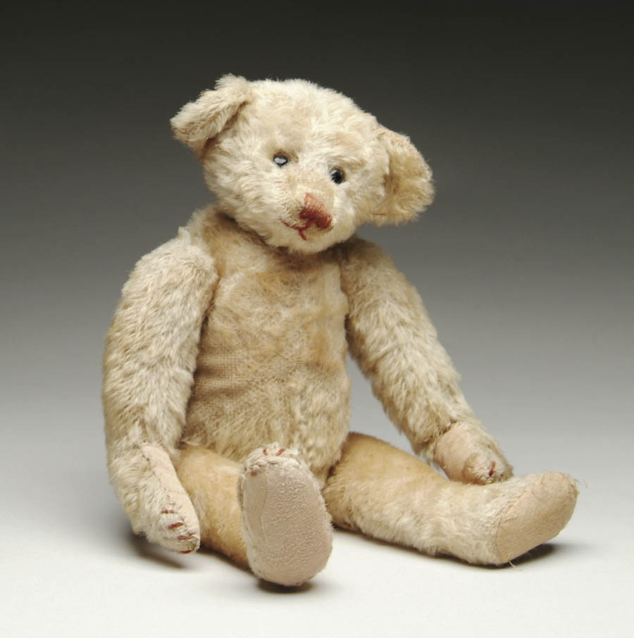 Appraisal: EARLY BEAR PROBABLY STEIFF Mohair straw stuffed bear with jointed