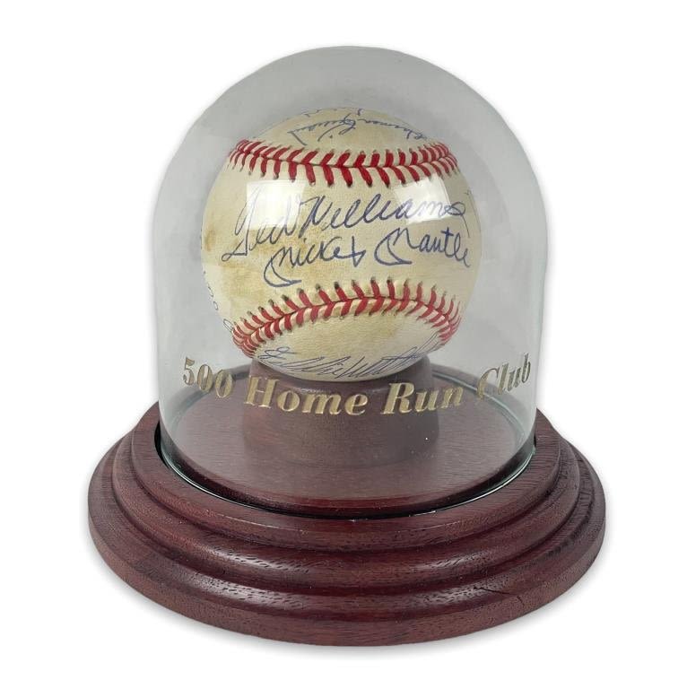 Appraisal: Home Run Club Autographed Baseball w COAIncludes autographs from the