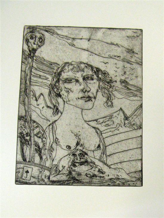 Appraisal: John Bellany Scottish b 'Celtic Vision' etching x