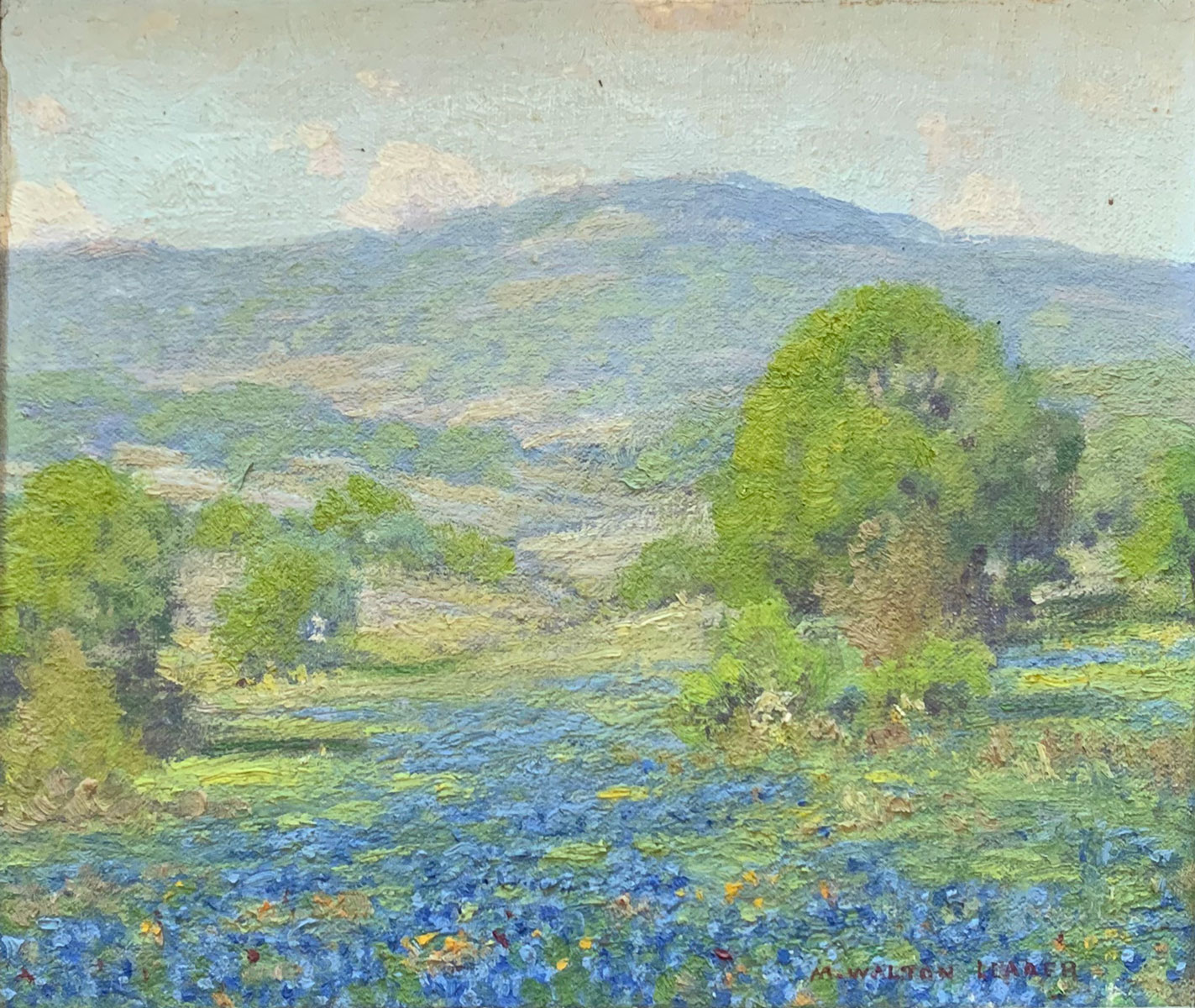 Appraisal: LEADER Morris Walton American - ''Bluebonnets'' Scene Near Austin Oil