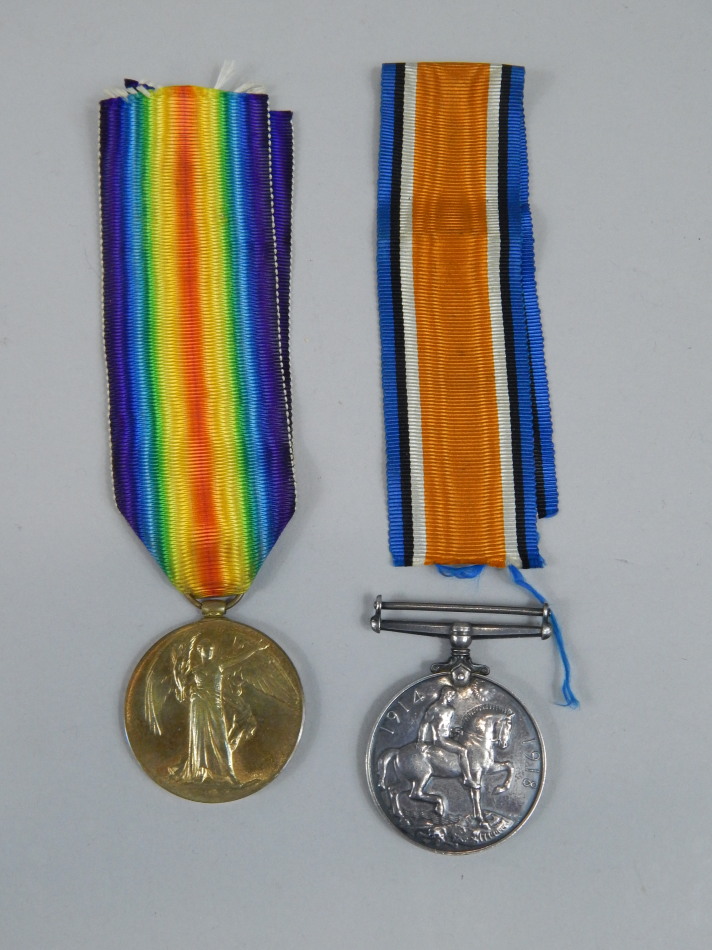 Appraisal: Two First World War medals awarded to Private W McLeer