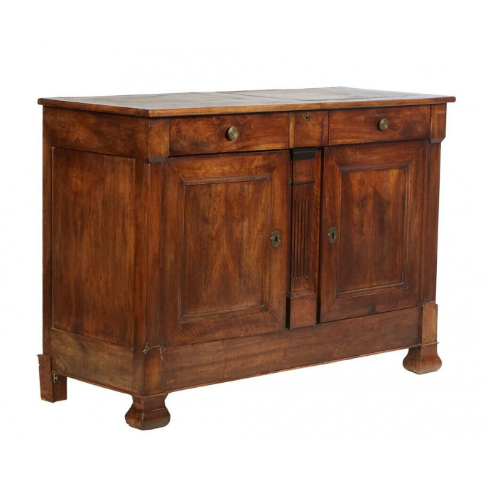 Appraisal: French Provincial Louis Philippe Carved Walnut Sideboard th c the