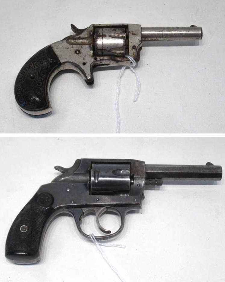 Appraisal: TWO REVOLVERS the first a Iver Johnson double action model