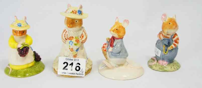 Appraisal: Royal Doulton Brambly Hedge Figures Poppy Eyebright DBH Alfred Carries