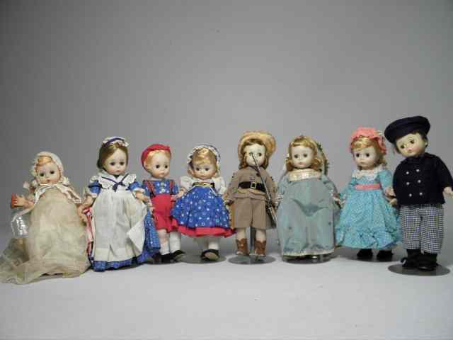 Appraisal: Lot of eight vintage Madame Alexander '' dolls Includes Hansel