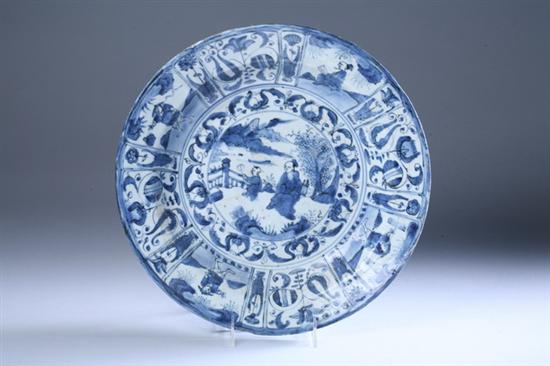 Appraisal: CHINESE KRAAK BLUE AND WHITE PORCELAIN BOWL Wanli period Figural