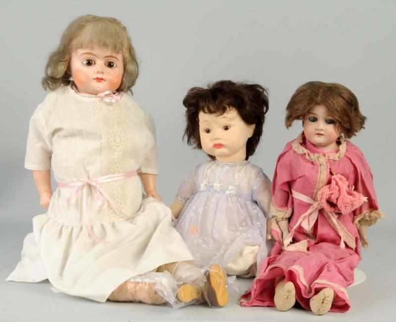 Appraisal: Lot of Dolls Description Includes one with composition face glass