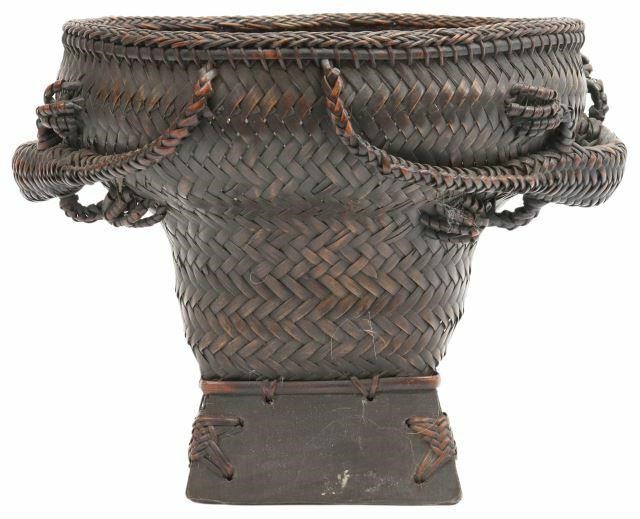 Appraisal: Indonesian basket from Lombok Island nd- rd quarters thc m