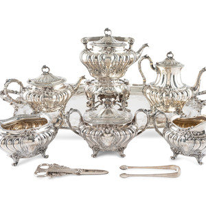 Appraisal: An American Silver Eight-Piece Tea and Coffee Service Gorham Mfg