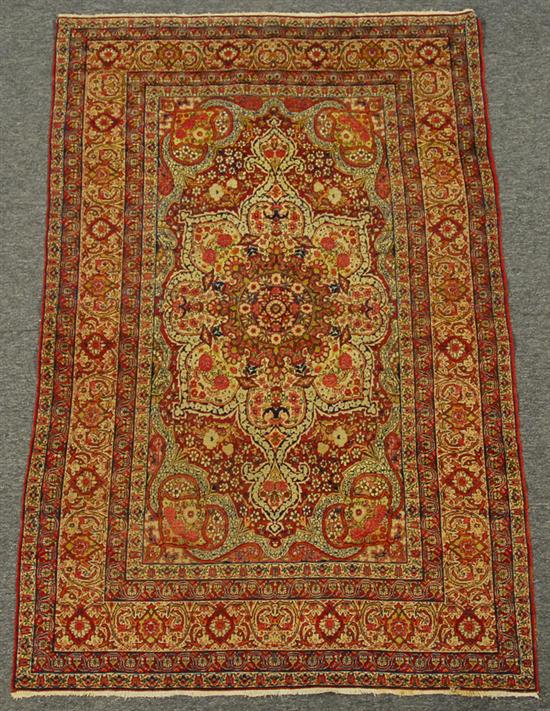 Appraisal: LAVAR KIRMAN RUG Persia circa feet inches x feet inches