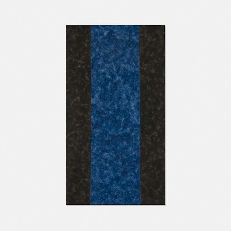 Appraisal: Howard Mehring Black and Blue Howard Mehring Black and Blue