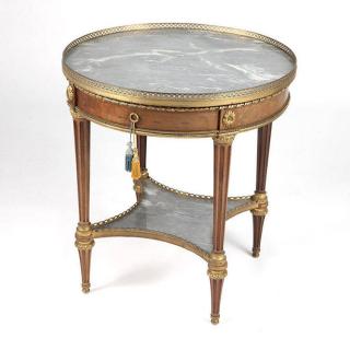 Appraisal: A Louis XVI style lamp table Gervaise Durand Late th