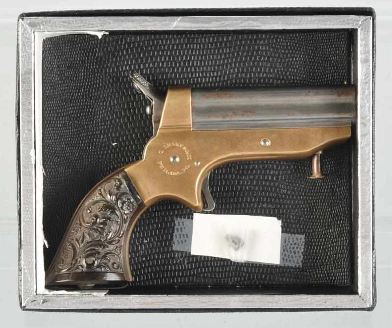 Appraisal: Sharps -Barrel Derringer Pistol Description Serial Cal GA caliber Barrels