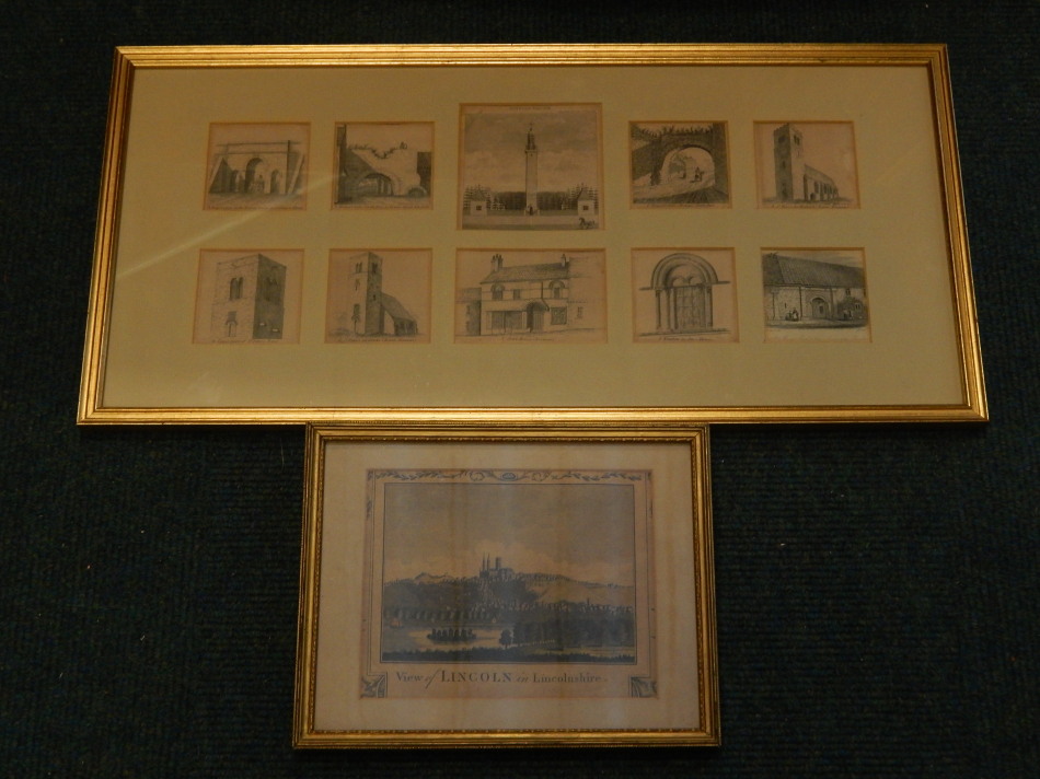 Appraisal: Various thC prints of Lincoln and Lincolnshire to include Dunston