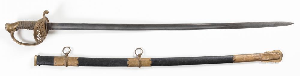 Appraisal: U S MODEL SWORD AND SCABBARD CIRCA LENGTH OF BLADE