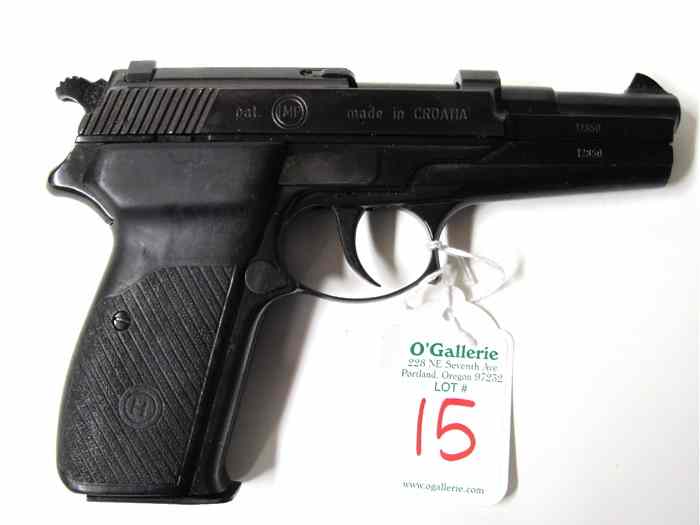 Appraisal: CROATIAN PHP MV DOUBLE ACTION SEMI AUTOMATIC PISTOL mm caliber