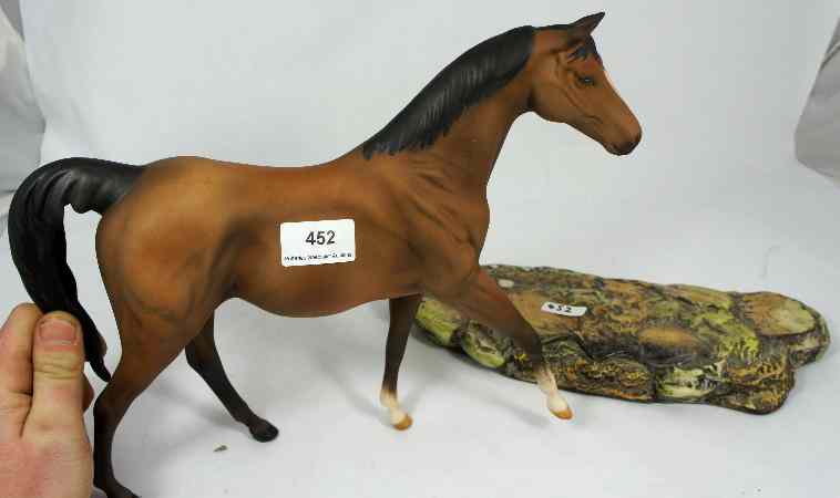 Appraisal: Royal Doulton Horse on Ceramic Base ''Champion'' DA A