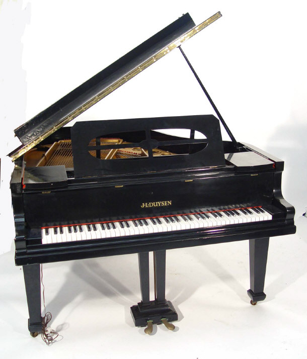 Appraisal: J L Duysen baby grand piano in an ebonised case