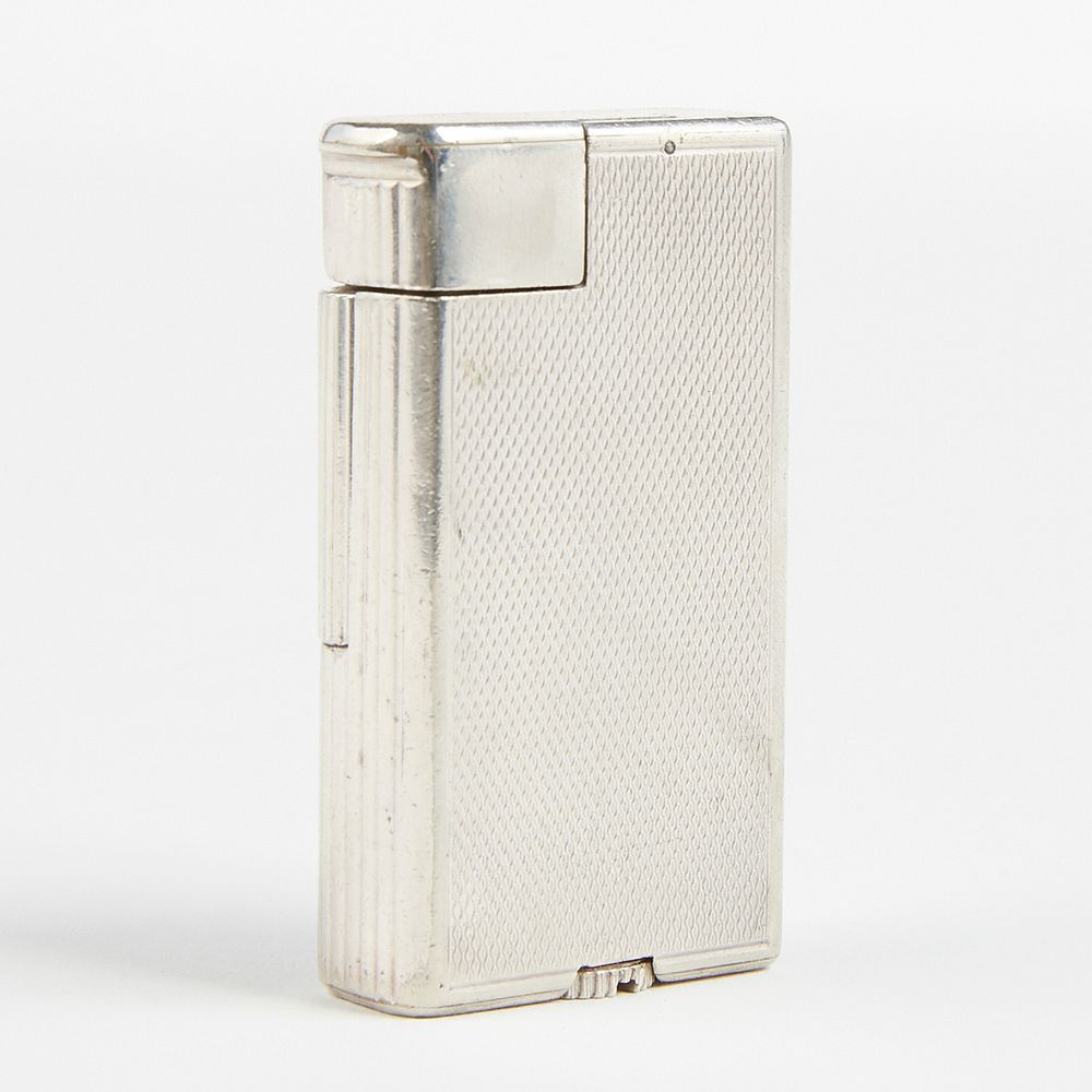 Appraisal: Dunhill Solid Sterling Silver Broadboy Lighter Dunhill United Kingdom One