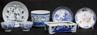 Appraisal: Small Group of Chinese Blue White Porcelain Comprising one each