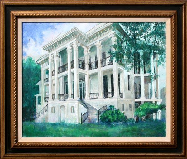 Appraisal: TOLLIVER William American - New Orleans Mansion OIL canvas ''