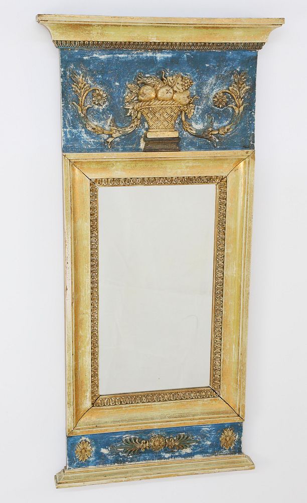 Appraisal: Swedish Trumeau Mirror circa Swedish Trumeau Mirror circa with gilded