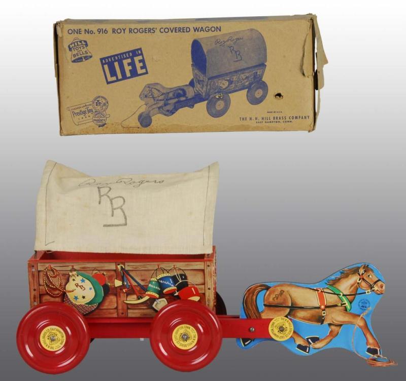 Appraisal: Roy Rogers Covered Wagon Pull Toy Description Some browning of