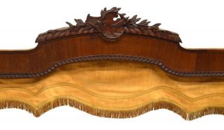 Appraisal: ITALIAN CARVED WOOD CURTAIN VALENCE OR PELMET Wood curtain valence