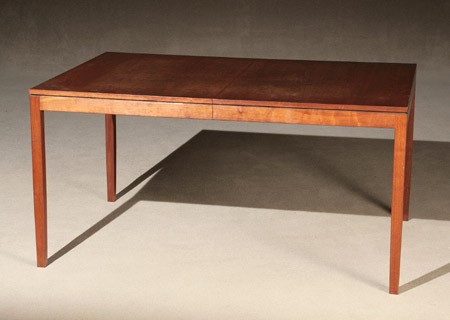 Appraisal: Florence Knoll Walnut Extension Dining Table Manufactured by Knoll Associates