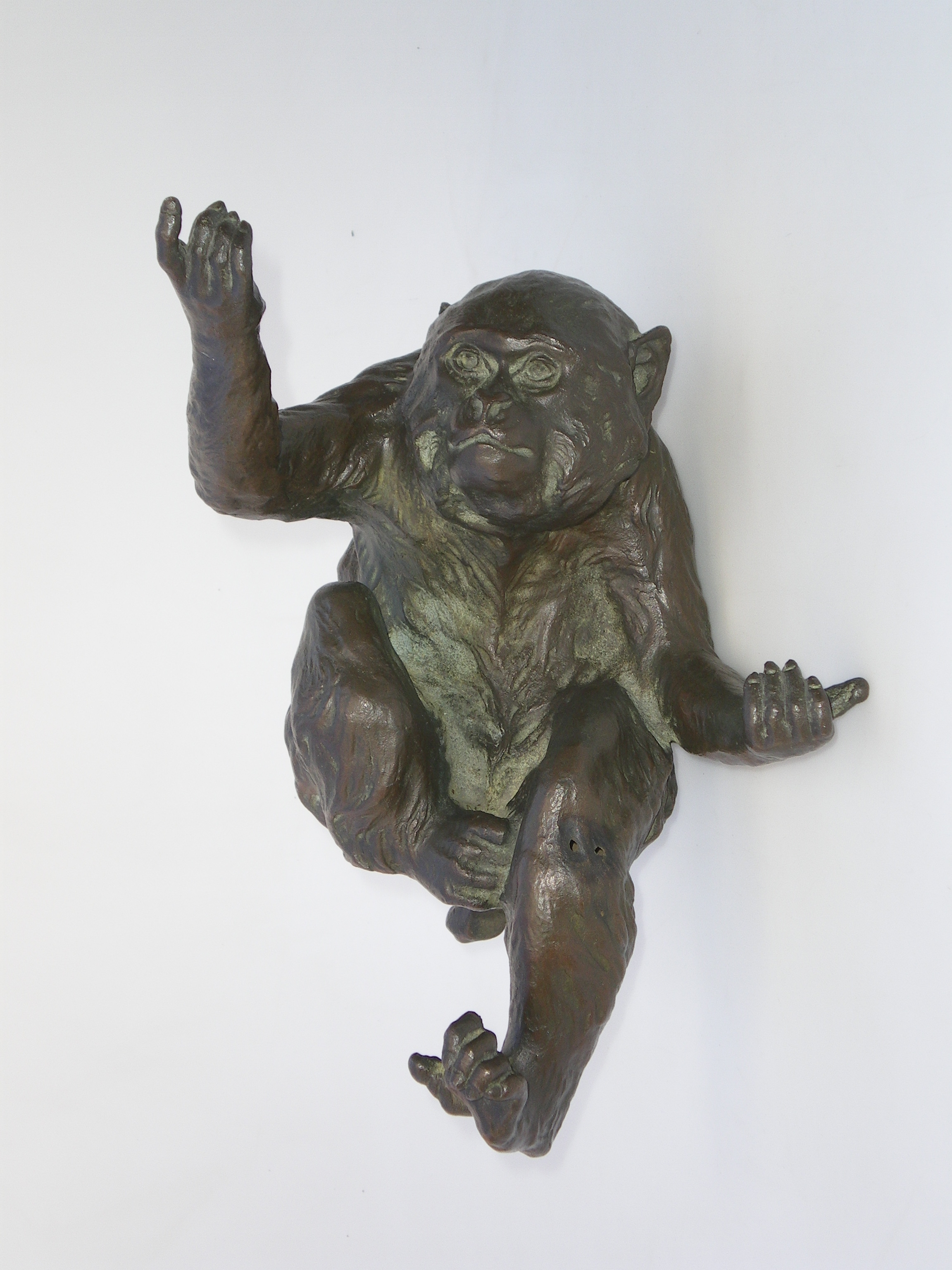 Appraisal: Lot Desciption A bronze monkey gloss finish Upon instructions from