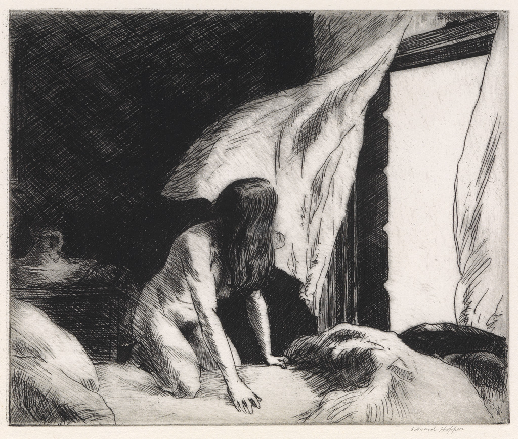 Appraisal: EDWARD HOPPER Evening Wind Etching x mm x inches full