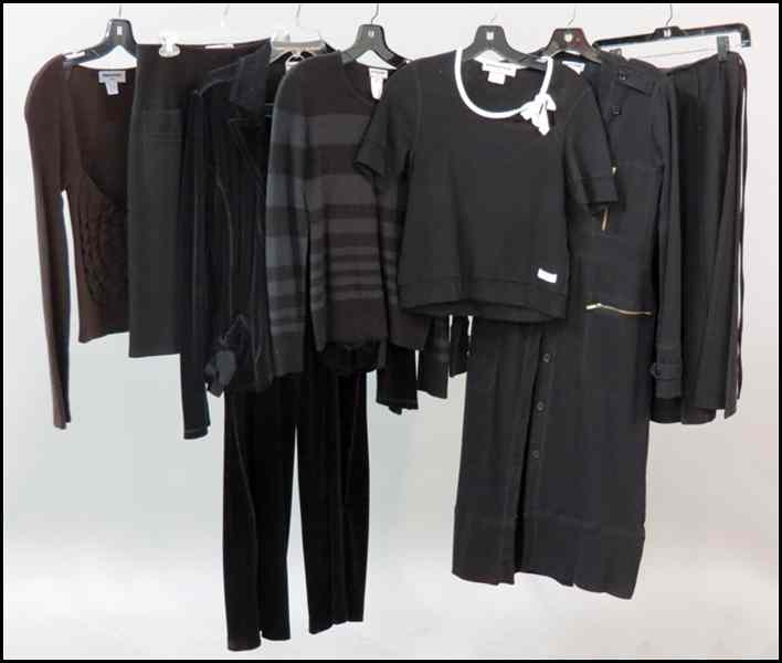 Appraisal: COLLECTION OF SONIA RYKIEL Comprised of a black long sweater