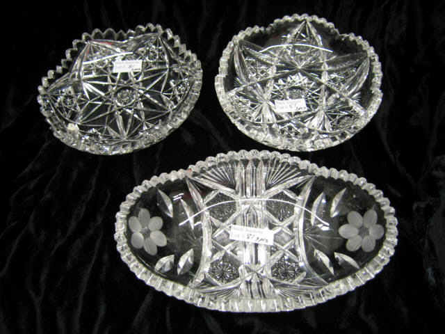 Appraisal: Brilliant Period Cut Glass Dishes