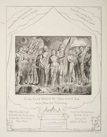 Appraisal: WILLIAM BLAKE So the Lord Blessed the Latter End of