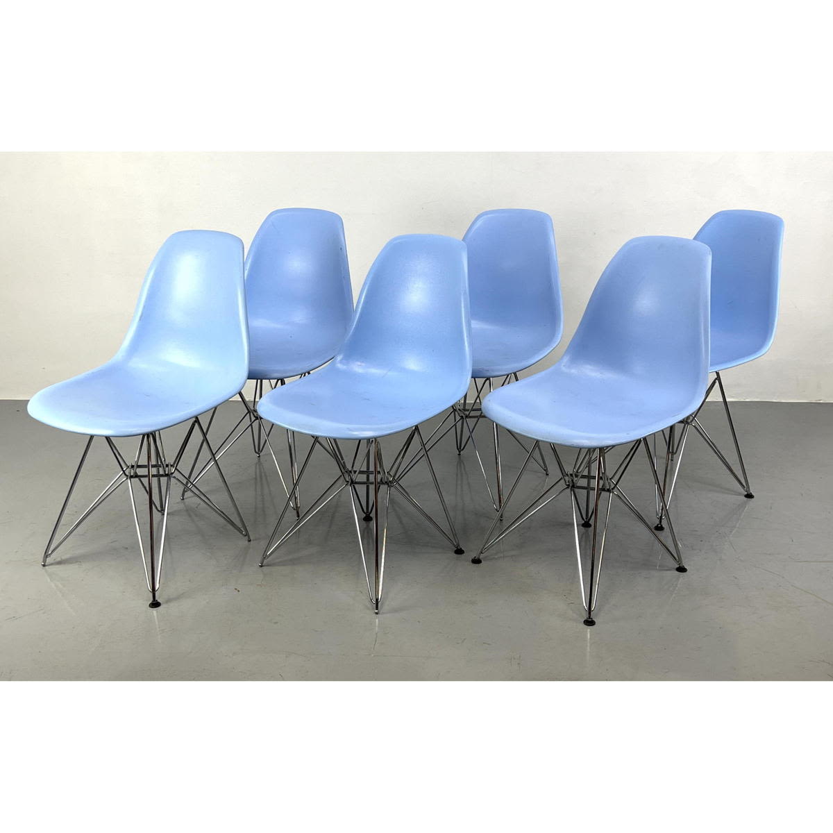 Appraisal: Contemporary Eames Style Shell Chairs Dimensions H inches W inches