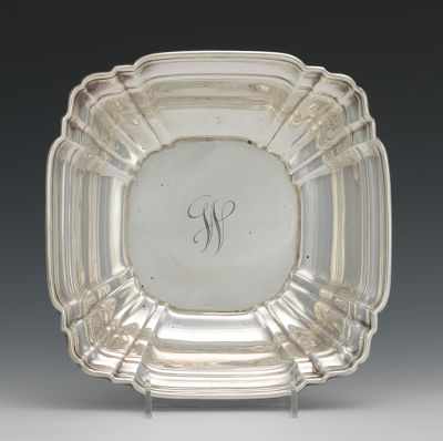 Appraisal: A Sterling Silver Bowl by Gorham Of squared form with