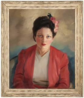 Appraisal: Loren Barton ''Portrait of Ruth'' circa - signed lower left