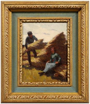 Appraisal: Painting Elmer Boyd Smith Massachusetts Connecticut - Harvest Rest Time