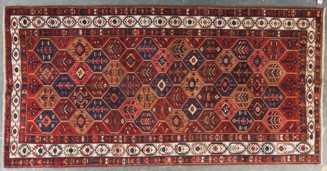 Appraisal: Semi-antique Bahktiari rug Persia circa approx x