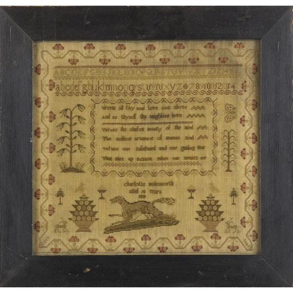 Appraisal: TH C SAMPLER By Charlotte Molesworth x