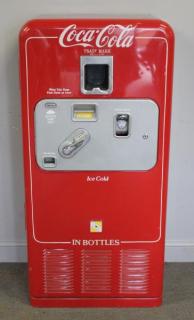 Appraisal: Vintage Coke Vendolator Vending Machine Looks original however condition so