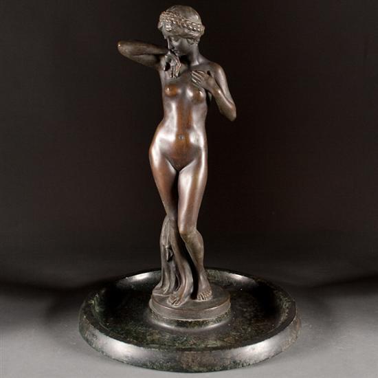 Appraisal: Ferdinand Lugerth Austrian fl - Venus bronze classical style patinated